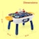 Little Story 4 In 1 Block Activity Table with Blocks - Blue