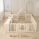 Little Story - Portable Playpen w/ Door- Bear White