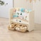Little Story - Kids Bookshelf with 2 Toy Storage Bins - White