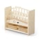 Little Story - Kids Bookshelf with 2 Toy Storage Bins - White