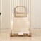 قصة صغيرة - عربة التسوق/التخزين المحمولة لألعاب الأطفال - لون بيج على شكل دب
