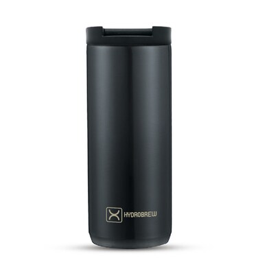زجاجة مياه بهلوان معزولة بجدار مزدوج من HYDROBREW - أسود، 400 مل