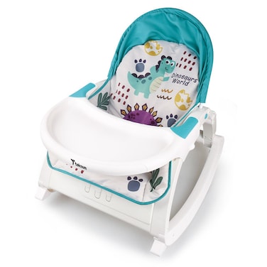TEKNUM Multifunctional Rocker/ Feeding Chair/Baby Seat/Recliner - Dinosaur Blue