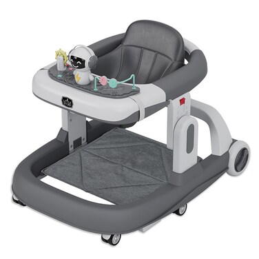 مشاية أطفال قابلة للتعديل من ليتل ستوري - تصميم قابل للطي وخفيف الوزن مع ألعاب تفاعلية - مساعدة آمنة على المشي للأطفال الرضع من سن 6 إلى 18 شهرًا - معتمدة وفقًا لمعيار EN1273