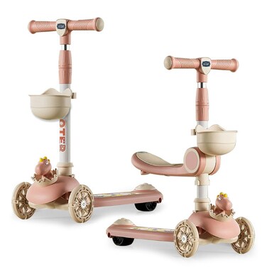 Little Story Kids Scooter &amp; Ride on  &ndash; Dinosaur Pink