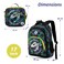 Eazy Kids 17" Set of 3 Backpack w/ Lunch Bag and Pencil Case - T-Rex