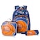 Eazy Kids 18" Set of 3 Backpack w/ Lunch Bag and Pencil Case - Basket Ball