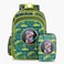 Eazy Kids School Bag w/ Pencil Case 16" - Dino Green