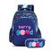 Eazy Kids School Bag w/ Pencil Case 16" - Berry Good Blue