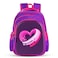 Eazy Kids School Bag 16"- Love &amp; Hugs Purple