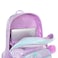 Eazy Kids 4-wheel Trolley 17" School Bag Set of 3 w/ Lunch Bag and Pencil Pouch - Love Purple