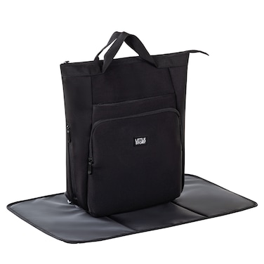 Little Story Mommy Diaper Bag w/ Changing Mat &ndash; Black