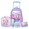 Eazy Kids Set of 5 Trolley 16" School Bag Combo - Butterfly