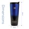 Hydrobrew Vacuum Insulated Quencher Mug, 700ml Blue
