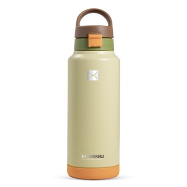 Hydrobrew Vacuum Insulated Water Bottle Refresh, 950ml Green