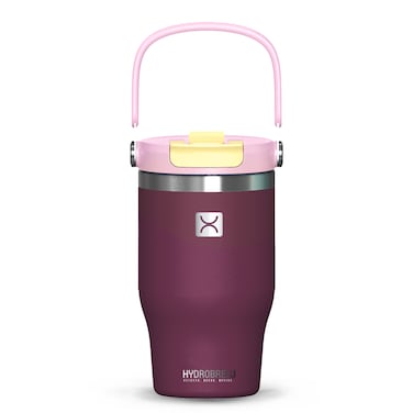 Hydrobrew Vacuum Insulated Tumbler w/ handle, 500ml Purple
