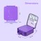 Eazy Kids Jumbo Bento Lunch Box Set w/ Steel Food Jar, Ice Pack &amp; Insulated Lunch Bag &ndash; Purple