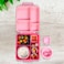 Eazy Kids Jumbo Bento Lunch Box w/ Thermos &amp; Dip Jar- Pink