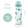 Eazy Kids -Flora Tritan Water Bottle W/ Spray 750ml - Gitter Green