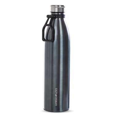 Eazy Kids Steel Water Bottle, 1150ml Black