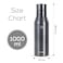 Hydrobrew Steel Water Bottle, 750ml Grey
