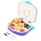 HYDROBREW 4 Compartment Bento Lunch Box w/ Spoon &amp; Fork Set - Lilac