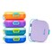 HYDROBREW 4 Compartment Bento Lunch Box w/ Spoon &amp; Fork Set - Lilac