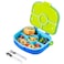 HYDROBREW 4 Compartment Bento Lunch Box w/ Spoon &amp; Fork Set - Cobalt