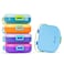 HYDROBREW 4 Compartment Bento Lunch Box w/ Spoon &amp; Fork Set - Cobalt