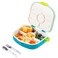 HYDROBREW 4 Compartment Bento Lunch Box w/ Spoon &amp; Fork Set - Jade