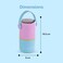 HYDROBREW Double Decker Stainless Steel Lunch Box w/ Folding Spork - Mauve and Blue