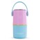 HYDROBREW Double Decker Stainless Steel Lunch Box w/ Folding Spork - Mauve and Blue