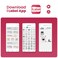 Eazy Kids Mini Label Maker Printer with 180 Labels Roll, Smart App Control for Home, Office, School - White