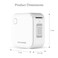 Eazy Kids Mini Label Maker Printer with 180 Labels Roll, Smart App Control for Home, Office, School - White
