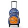 Eazy Kids 18" Set of 4 Backpack w/ 4 Wheel Trolley, Lunch Bag and Pencil Case - Basket Ball