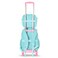 Eazy Kids 18" Set of 4 Backpack w/ 4 Wheel Trolley, Lunch Bag and Pencil Case - Flora Green