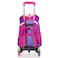 Eazy Kids School Bag 16" w/ Trolley - Love &amp; Hugs Purple