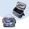 Eazy Kids 18" Set of 4 Backpack w/ 4 Wheel Trolley, Lunch Bag and Pencil Case - Car Racing
