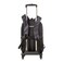 Eazy Kids 20" School Bag w/ 4 Wheel Trolley, Laptop Compartment - Fast &amp; Fearless Black