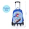 Nova Kids 3D School Bag w/ Trolley - Skater Blue, 16.5