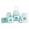Eazy Kids 18" Set of 9 Backpack w/ 4 Wheel Trolley, Lunch Bag and Pencil Case - Flora Green