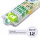 Eazy Kids 12-Pack 2B Pencils w/Eraser Includes Sharpener -Light Green