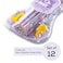 Eazy Kids 12-Piece HB Pencil Set w/Eraser &amp; Grip - Purple