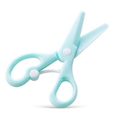 Eazy Kids School Scissors for Kids w/Lock&ndash; Blue