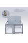 TEKNUM One - Minute Fold - Unfold Playpen, Medium 120 x 120 cm with Mattress and Balls - Grey