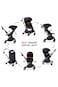 TEKNUM Compacto Auto Fold 360&deg;  Reversible Stroller - Black