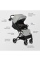 TEKNUM Travel Cabin Plus Stroller - Grey
