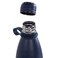 Eazy Kids Steel Water Bottle w/ Lunch Bag, 1L Blue