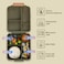 Eazy Kids Jumbo Bento Lunch Box w/ Lunch Bag, Thermos &amp; Dip Jar- Green
