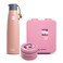 HYDROBREW Bento Lunch Box w/ Steel Water Bottle &amp; Food Jar - Think Big Blush